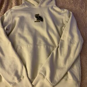 Men’s OVO Cream Hoodie with Owl Logo